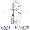 Grohe Red 3-In-1 Kitchen Mixer Tap Dimensions
