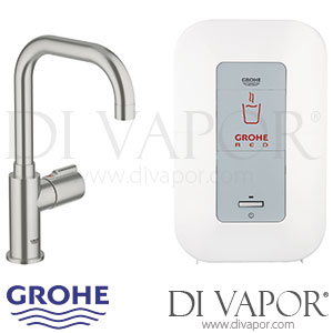 Grohe 30147DC0 Red Mono Supersteel Pillar Tap and Single-Boiler (4 Liters) Spare Parts
