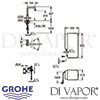 Grohe Red Mono Pillar Tap and Combi-Boiler Spares