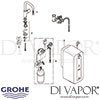 Grohe Red Mono Pillar Tap and Combi-Boiler Spares