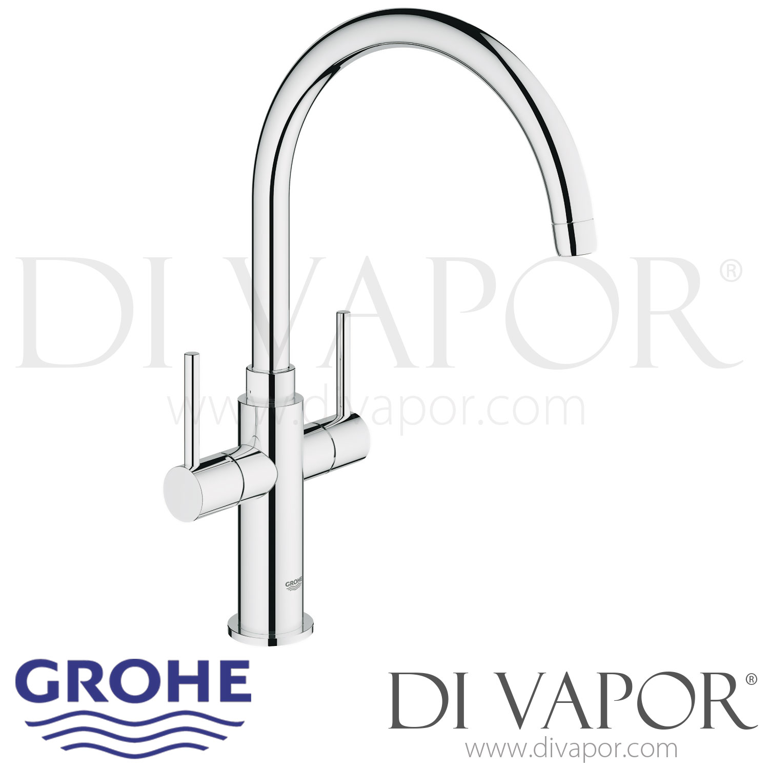 Grohe 31403000 Sentosa Two-Handle Sink Mixer Spare Parts