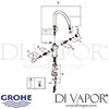 Grohe Ambi Cosmopolitan Two Handle Sink Mixer Kitchen Tap Spares