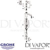 Grohe Eurosmart Cosmopolitan Single-Lever Sink Mixer Tap Spares