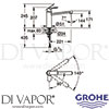 Grohe 30199000 Mixer Spare Diagram