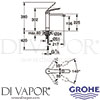 Grohe 30208000 Mixer Spare Diagram