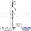 Grohe 30208000 Mixer Spare Tech Diagram
