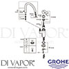 Grohe 30220002 Mixer Spare Tech Diagram