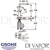 Grohe Essence Single-Lever Sink Mixer Dimensions
