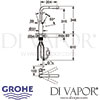 Grohe Essence Single-Lever Kitchen Sink Mixer Dimension