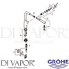 Grohe 30271A00 Mixer Spare Tech Diagram