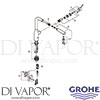 Grohe 30271DL0 Mixer Spare Tech Diagram
