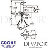Grohe 30273DC1 Concetto Single-Lever Sink Mixer Dimensions