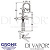 Grohe Essence Single-Lever Sink Mixer Dimensions