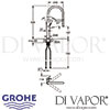 Grohe Essence Single-Lever Sink Mixer Dimensions