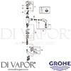 Grohe 30317000 Mixer Spare Tech Diagram