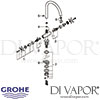 Grohe Atrio Two Handle Sink Mixer Spares