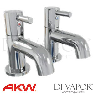 AKW 30822 Brassware Peg Lever Basin Taps (Pair) Spare Parts