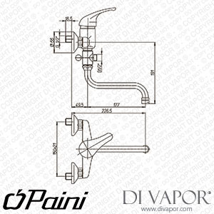Paini 30CR119R2LMKM Creta Bath Shower Tap Spare Parts