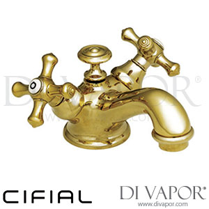 Cifial 31003EDHXXX Edwardian Monoblock Washbasin Tap with VDA 1F H/C Spare Parts