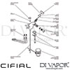 Cifial Hexa Bidet Monoblock Tap 1F Dimension