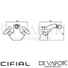 Cifial Hexa Bidet Monoblock Tap 1F Dimensions