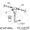 Cifial TX300 Bidet Monoblock 1F Dimension