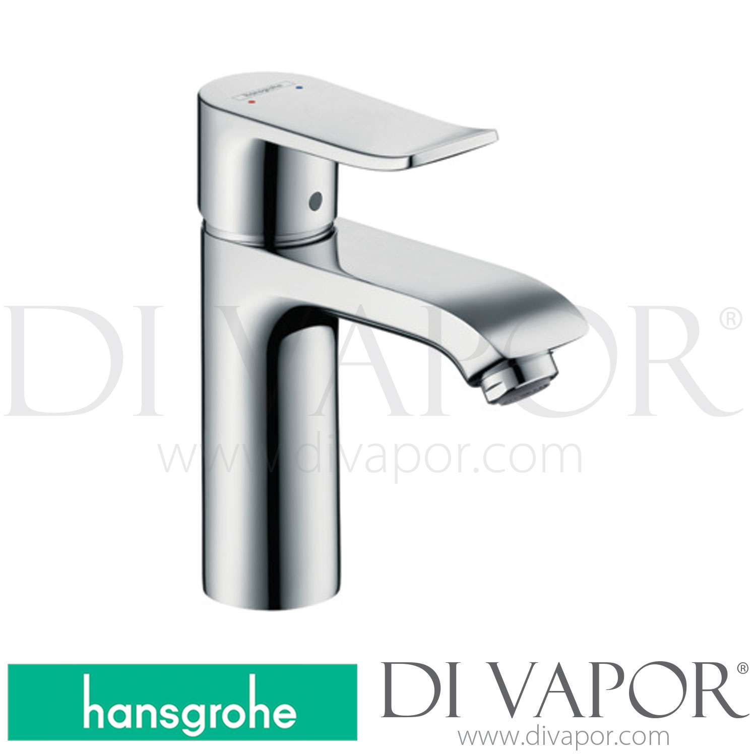 Hansgrohe 31033009 Metris Single Lever Basin Mixer 110 with PopUp
