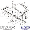 Grohe 31039BK0 Spare Tech Diagram