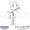 Grohe Aria Sink Mixer Spares