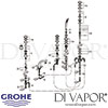 Grohe Ondus 5-Hole Bath Shower Combination Spares