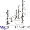 Grohe Ondus 5-Hole Bath Shower Combination Spares