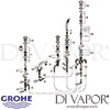 Grohe Ondus 5-Hole Bath Shower Combination Spares