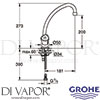 Grohe 31072000 Mixer Spare Diagram