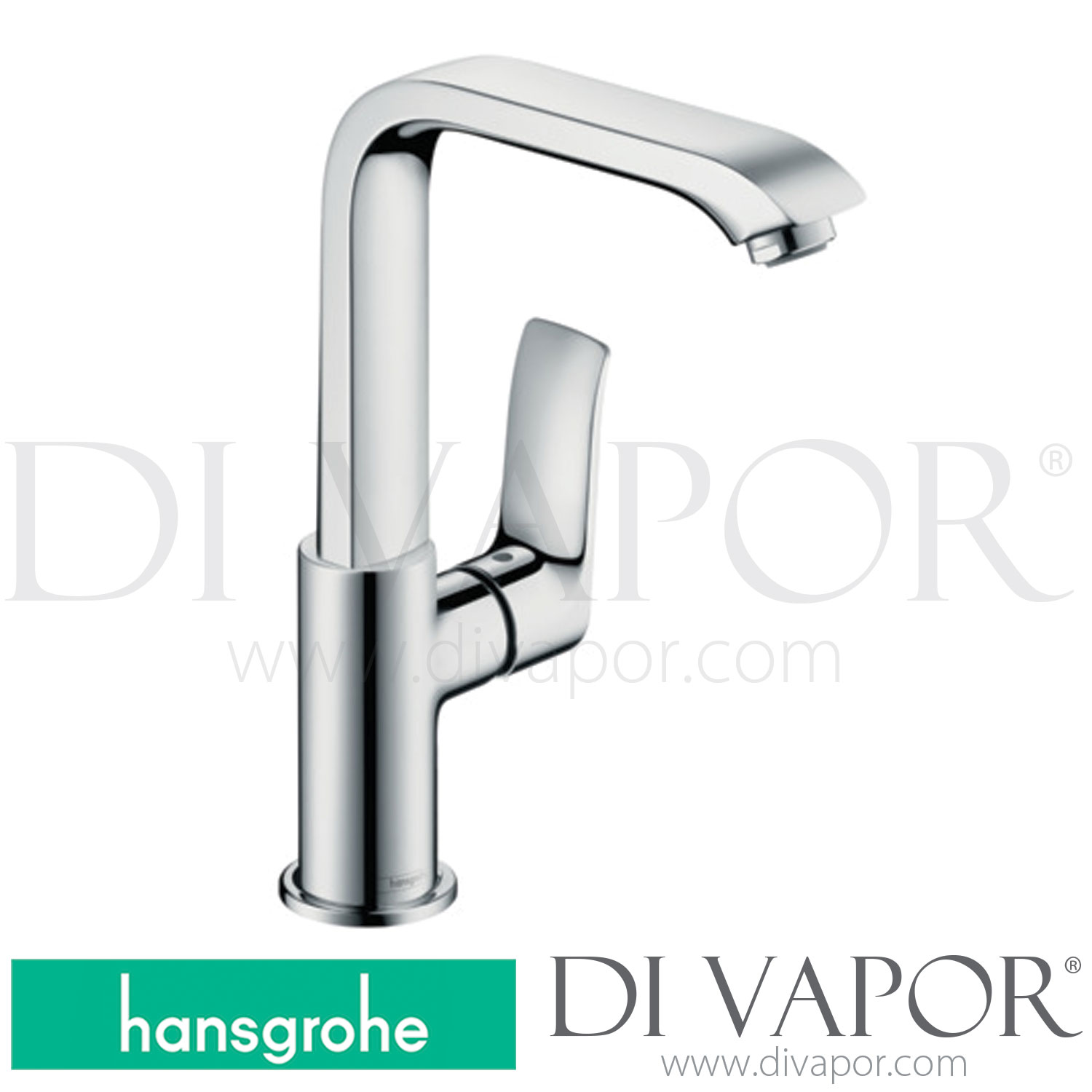 Hansgrohe 31087000 Metris Single Lever Basin Mixer 230 with PopUp