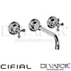 Cifial 31110ED Edwardian 3 Hole Wall Basin Mixer Spare Parts