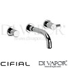 Cifial 31110TB Techno 300 3 Hole Wall Basin Mixer Tap Spare Parts