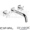 Cifial 31110TX Texa 3 Hole Wall Basin Mixer Tap Spare Parts