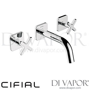 Cifial 31111TX Texa 3 Hole Wall Basin Mixer Tap with Short Spout Spare Parts