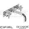 Cifial Techno 300+ 3 Hole Wall Basin Mixer Plate Spare Parts