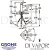 Grohe Eurodisc Cosmopolitan Single-Lever Sink Mixer Dimensions