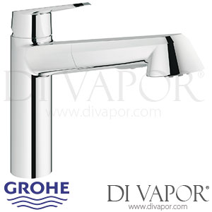 Grohe 31121002 Eurodisc Cosmopolitan Single-Lever Sink Mixer (1/2 Inch) Spare Parts