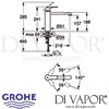 Grohe Eurostyle Cosmopolitan Single-Lever Sink Mixer Dimensions