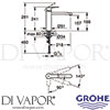 Grohe 31125002 Mixer Spare Diagram