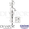 Grohe 31125002 Mixer Spare Tech Diagram