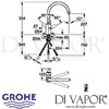 Grohe Eurostyle Cosmopolitan Single-Lever Sink Mixer Dimensions