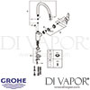 Grohe Eurostyle Cosmopolitan Single-Lever Sink Mixer Spares