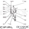 Cifial 31130BS Brookhaven Lever 3 Hole Deck Basin Mixer Tap L Spout Dimension