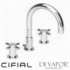 Cifial 31131TB Techno 300+ 3 Hole Basin Mixer with VDA/Pop-Waste Spare Parts