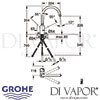 Grohe Concetto Single-Lever Sink Mixer DN 15 Tap Dimensions