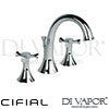 Cifial 31141MW Brookhaven Cross 3 Hole Deck Basin Mixer Spare Parts